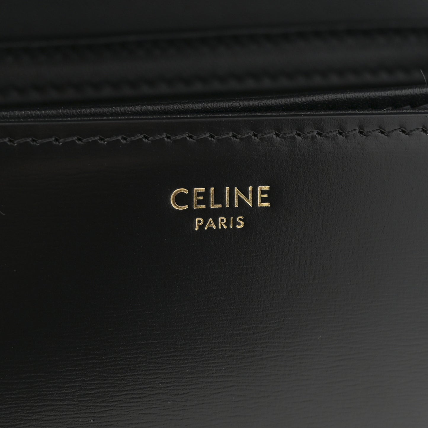 Shiny Calfskin Medium Triomphe Black
