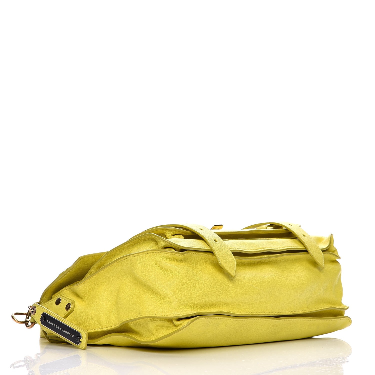 Proenza Schouler Lambskin Medium PS1 Satchel Citron 4 of 20