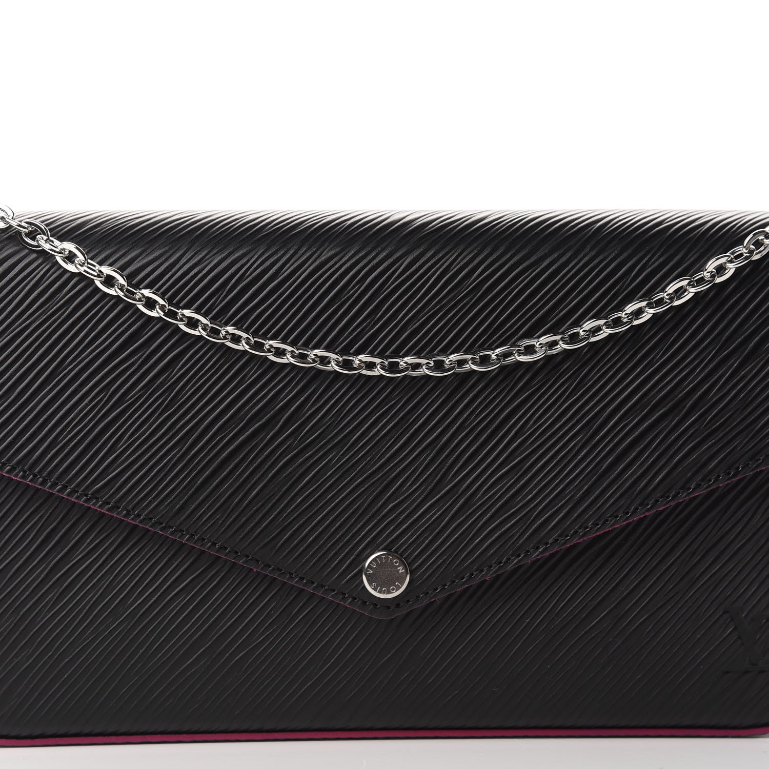 Louis Vuitton Epi Pochette Felicie Black Hot Pink 11 of 12