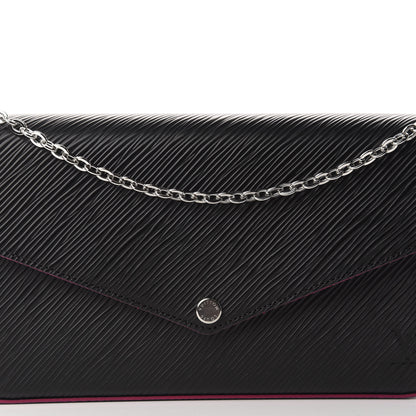 Louis Vuitton Epi Pochette Felicie Black Hot Pink 11 of 12