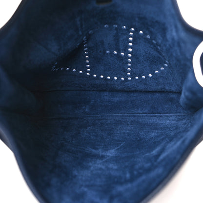 Hermes Taurillon Clemence Evelyne III PM Bleu Encre 5 of 10