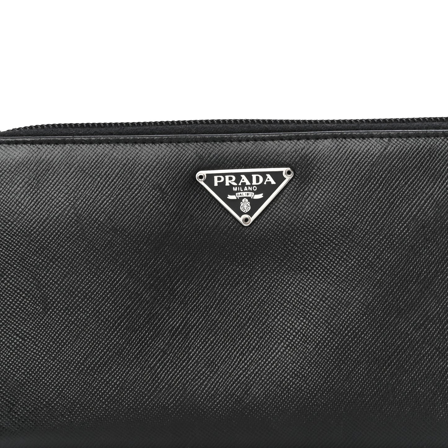 Tessuto Nylon Zip Around Wallet Black