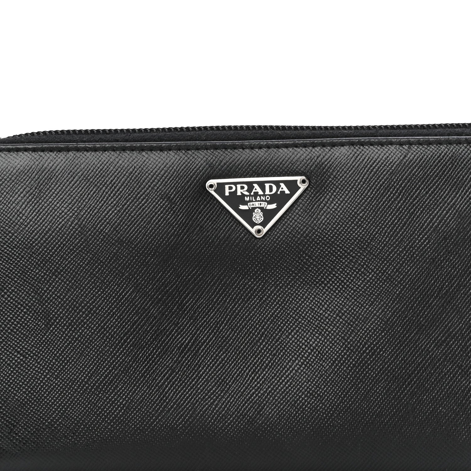 Prada Tessuto Nylon Zip Around Wallet Black 12 of 13