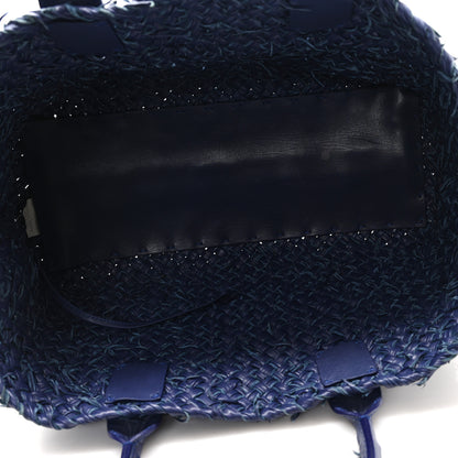 Bottega Veneta Chevre Intrecciato Fringe Netted Medium Cabat Tote Blue 6 of 11