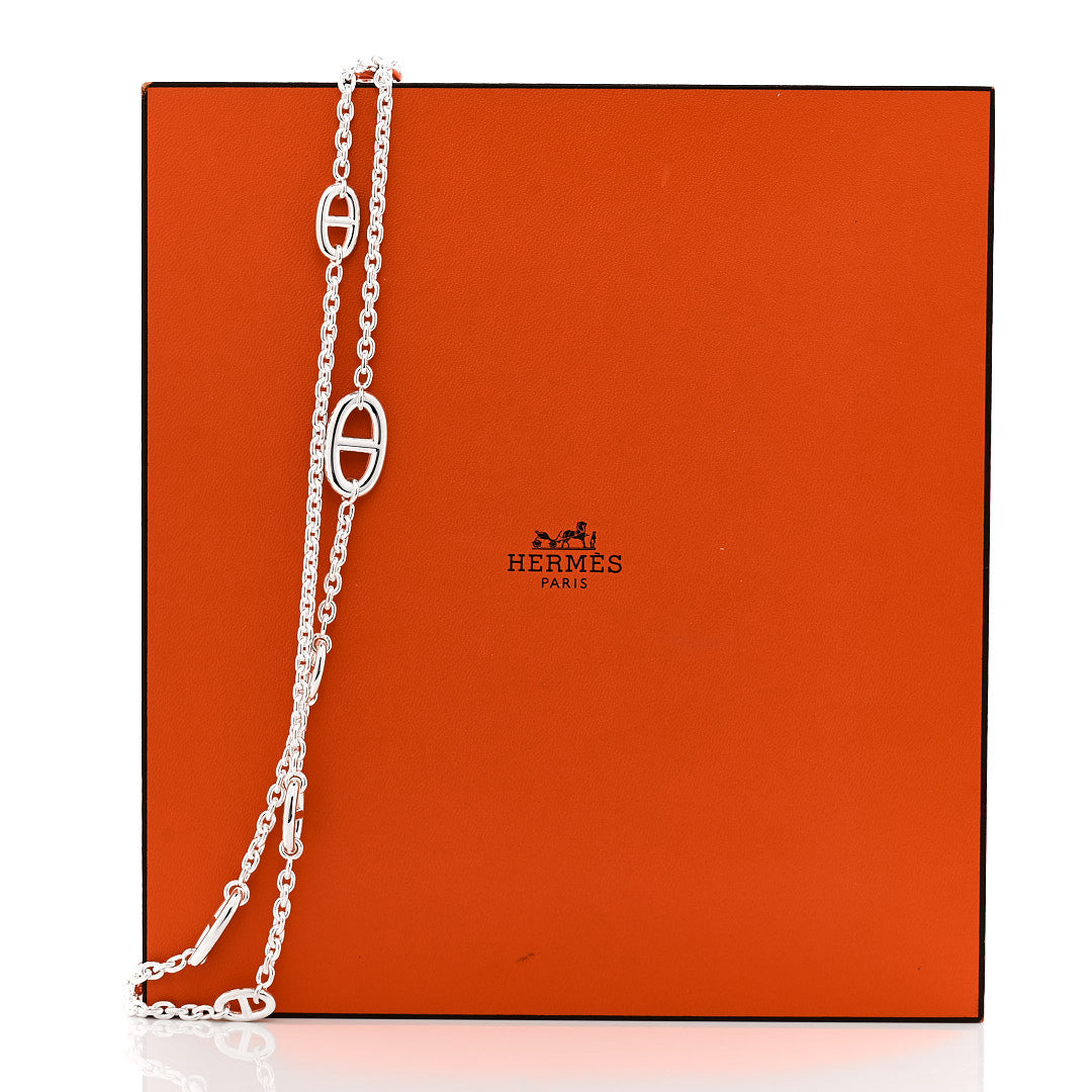 Hermes Sterling Silver Farandole Necklace 120 6 of 6