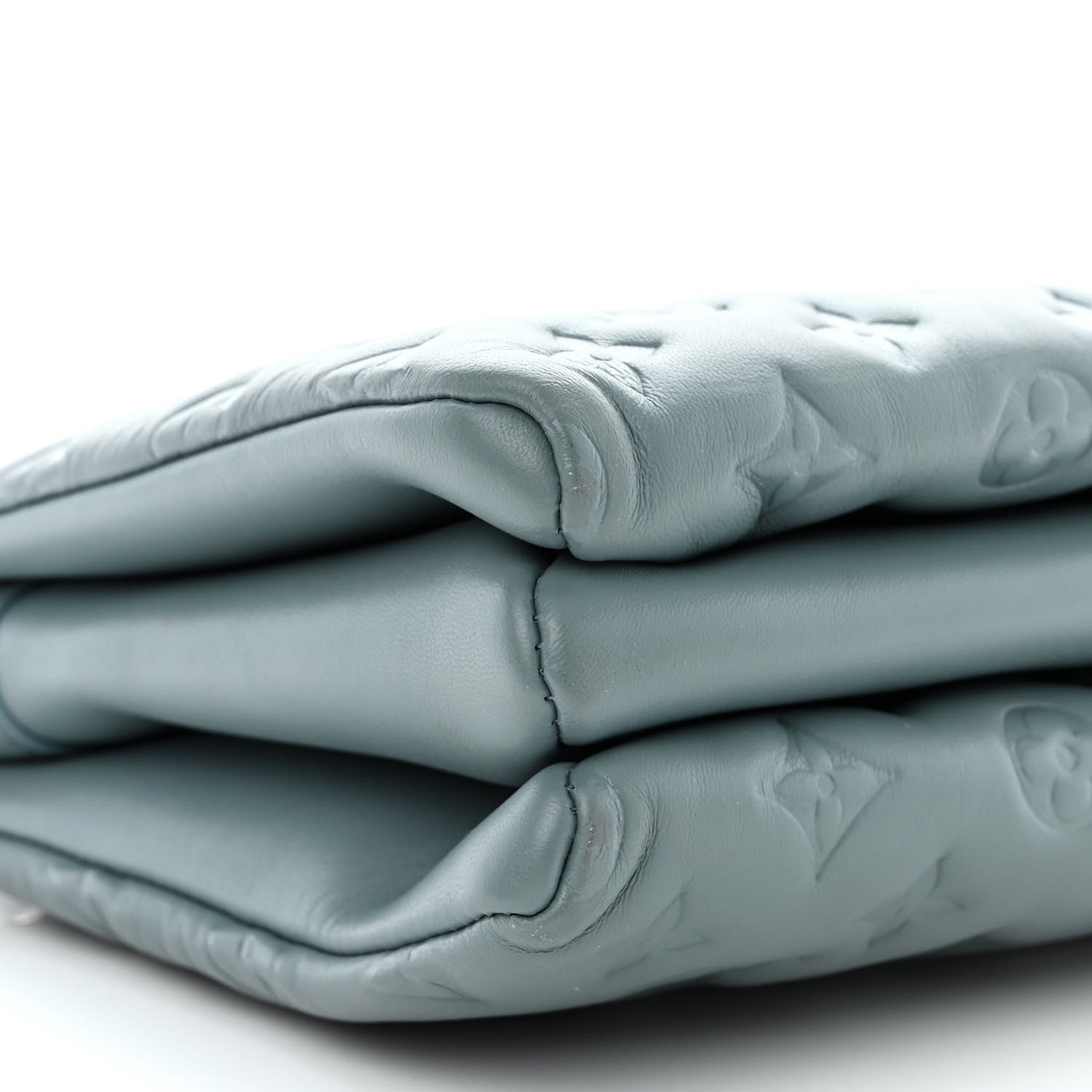 Louis Vuitton Lambskin Embossed Monogram Coussin PM Blue Glacier 11 of 12