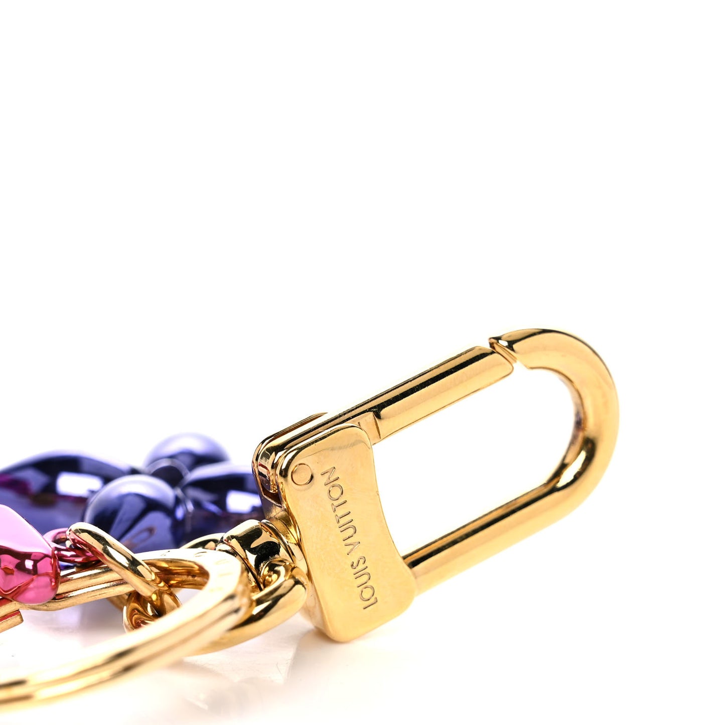 LV New Wave Bag Charm Key Holder Multicolor