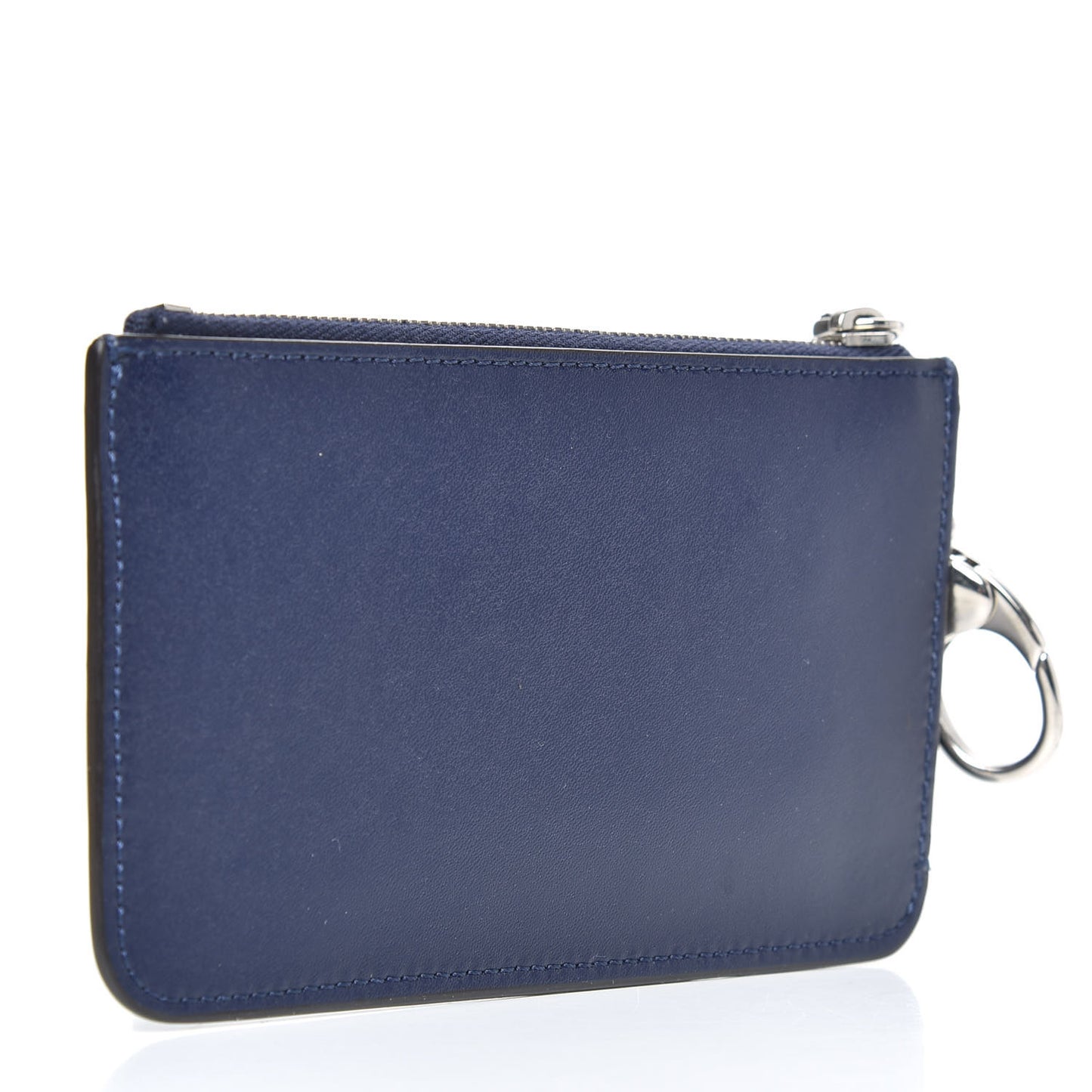 Vitello Liberty Studded Coin Pouch Key Case Blueberry Multicolor