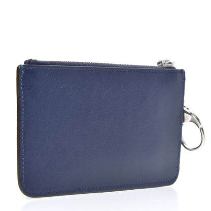 Fendi Vitello Liberty Studded Coin Pouch Key Case Blueberry Multicolor 3 of 8