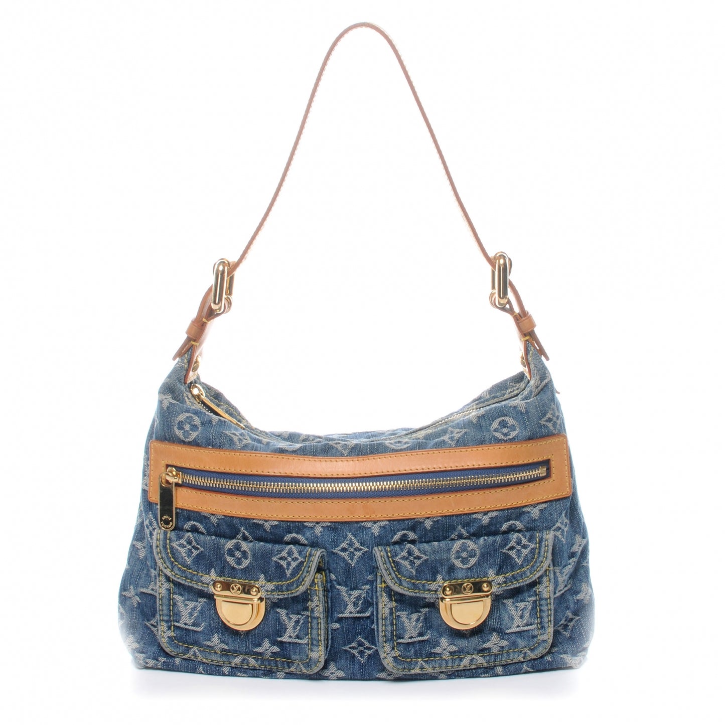 Monogram Denim Baggy PM Blue