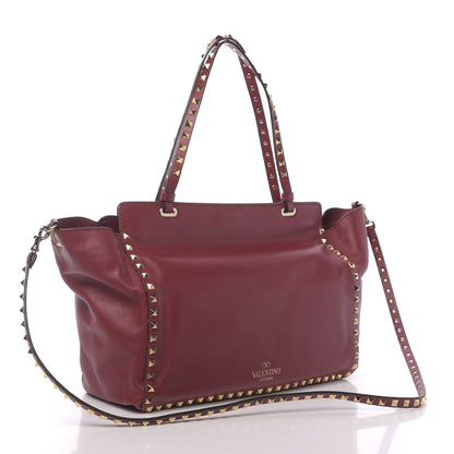 Valentino Garavani Vitello Medium Rockstud Tote Scarlet 3 of 10