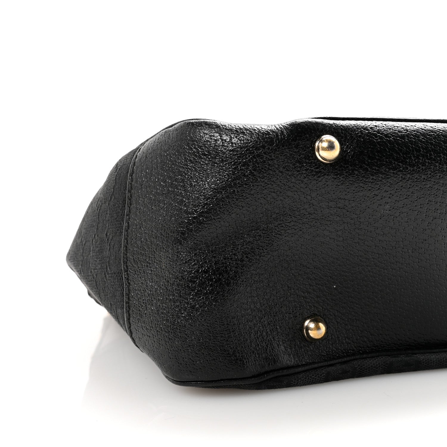 Gucci Monogram Bamboo Medium Top Handle Bag Black 9 of 10