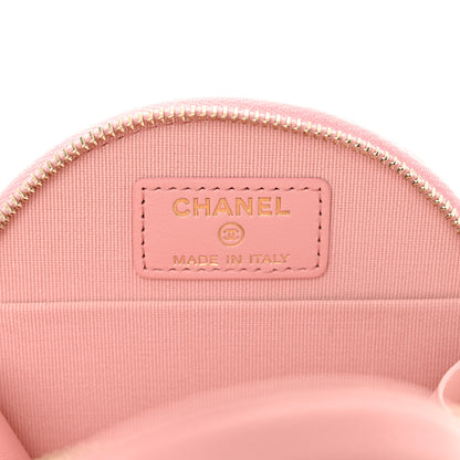 Chanel Caviar Quilted Round Handle With Care Vanity With Chain Pink 7 of 12