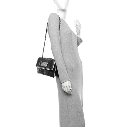 Chanel Lambskin East West Mademoiselle Flap Black 2 of 11