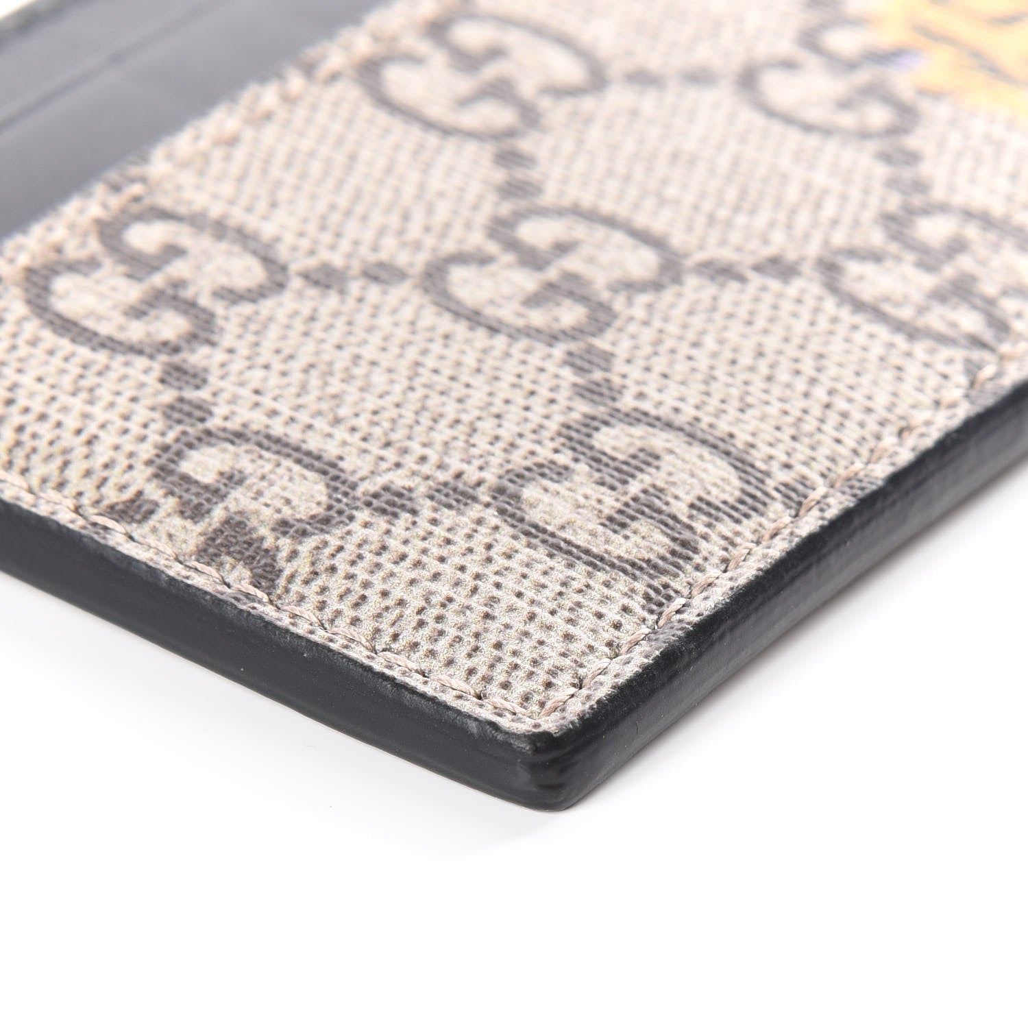 Gucci GG Supreme Monogram Tiger Print Card Holder Black 5 of 10