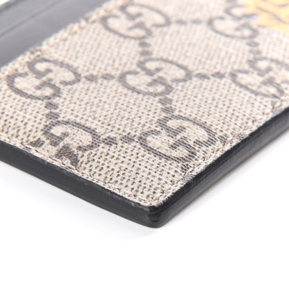 Gucci GG Supreme Monogram Tiger Print Card Holder Black 5 of 10