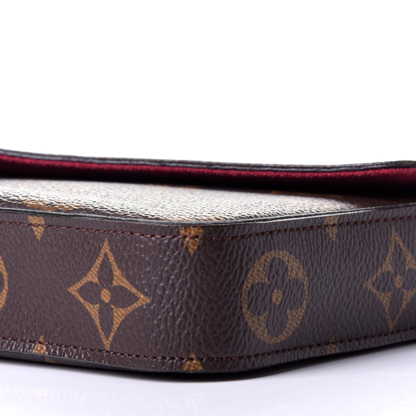 Monogram Pochette Felicie Chain Wallet Fuchsia