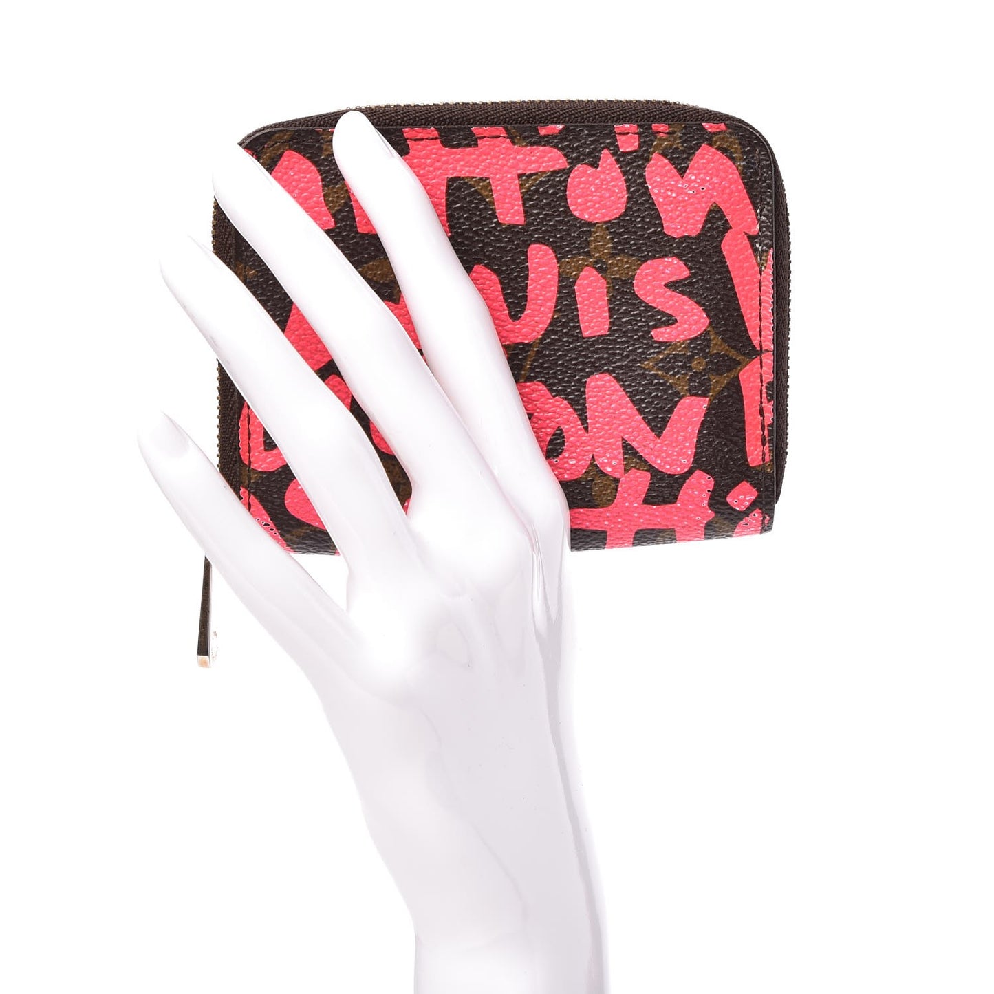 Monogram Graffiti Zippy Coin Purse Fuchsia