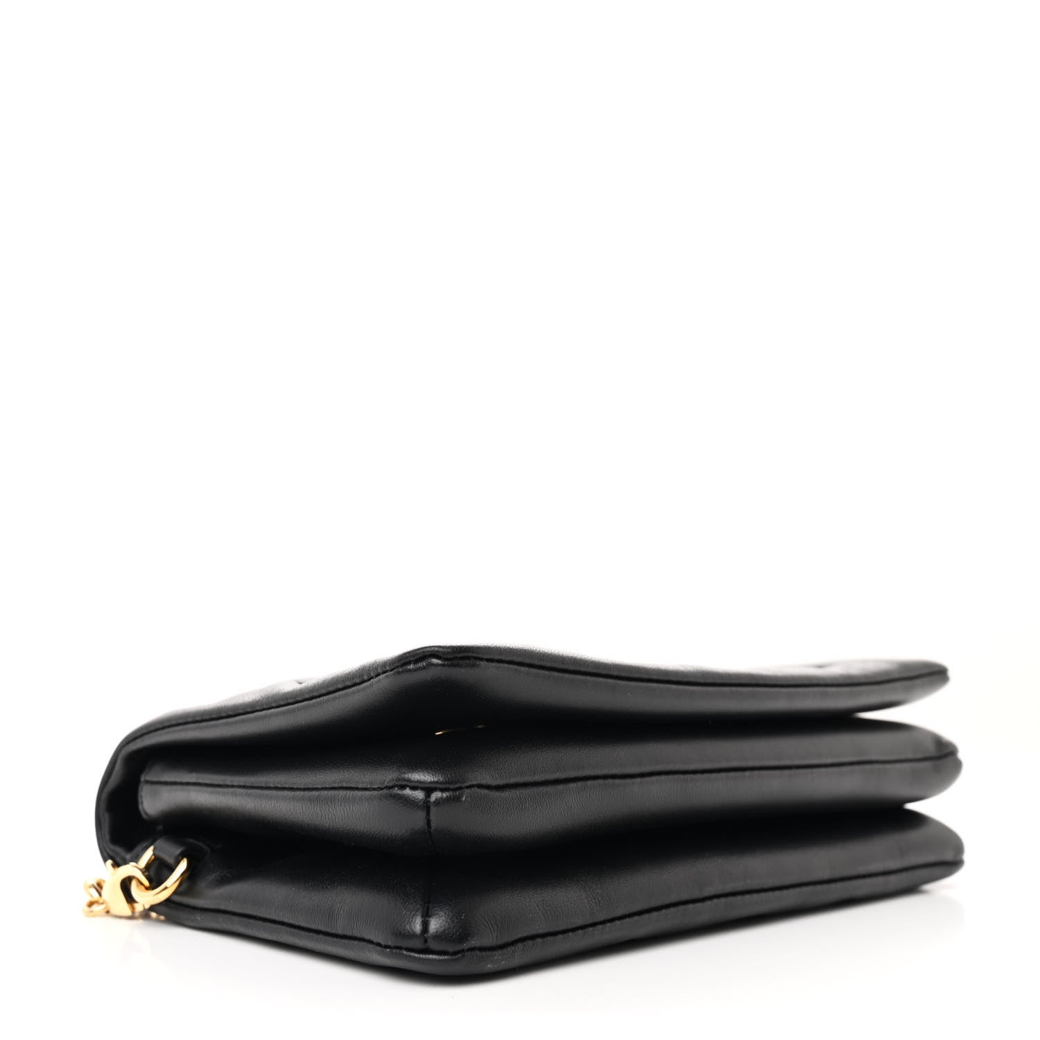 Louis Vuitton Lambskin Embossed Monogram Pochette Coussin Black 4 of 10