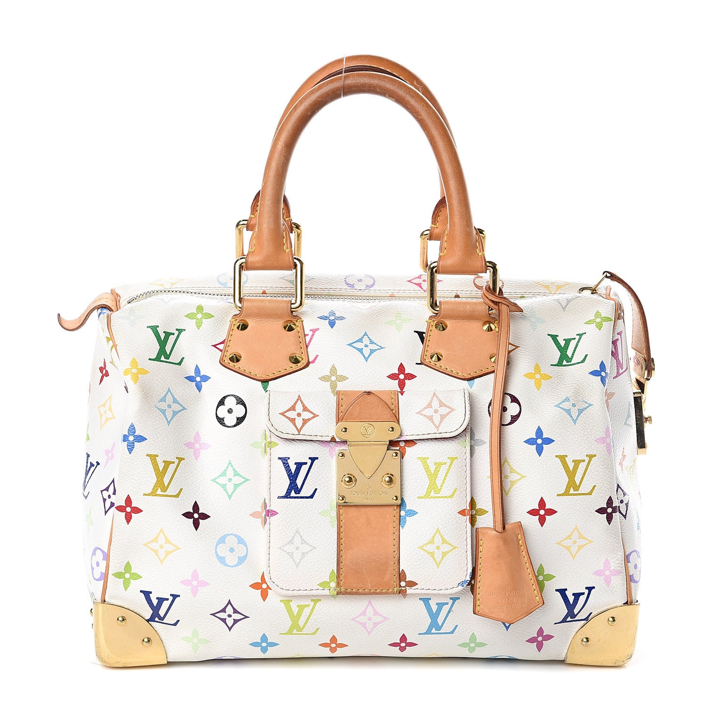 Monogram Multicolor Speedy 30 White