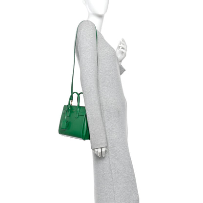 Saint Laurent Calfskin Nano Sac De Jour New Vert Praire 2 of 9