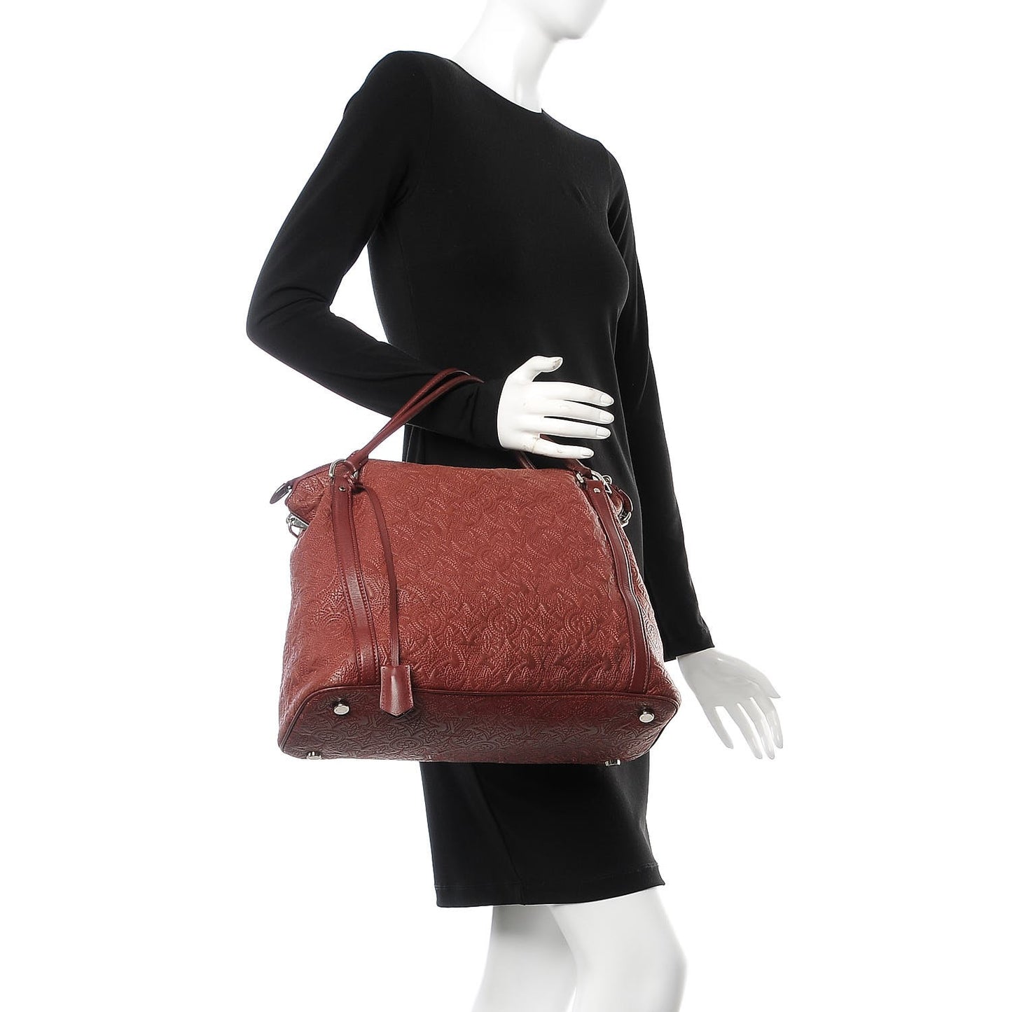 Monogram Lambskin Antheia Ixia MM Fuchsia