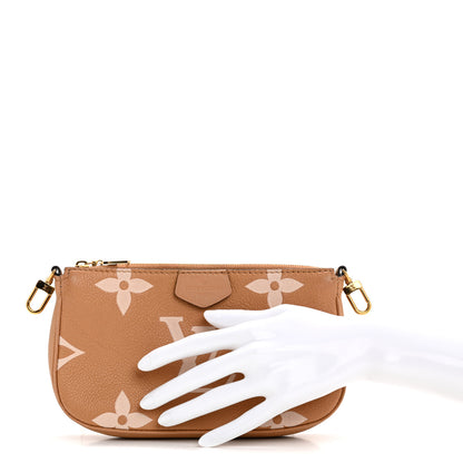Louis Vuitton Empreinte Monogram Giant Multi Pochette Accessories Small Pochette Arizona Creme 2 of 8