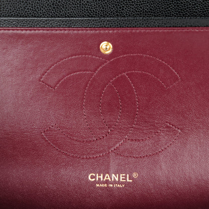 Chanel Caviar Quilted Jumbo Double Flap Black 7 of 11