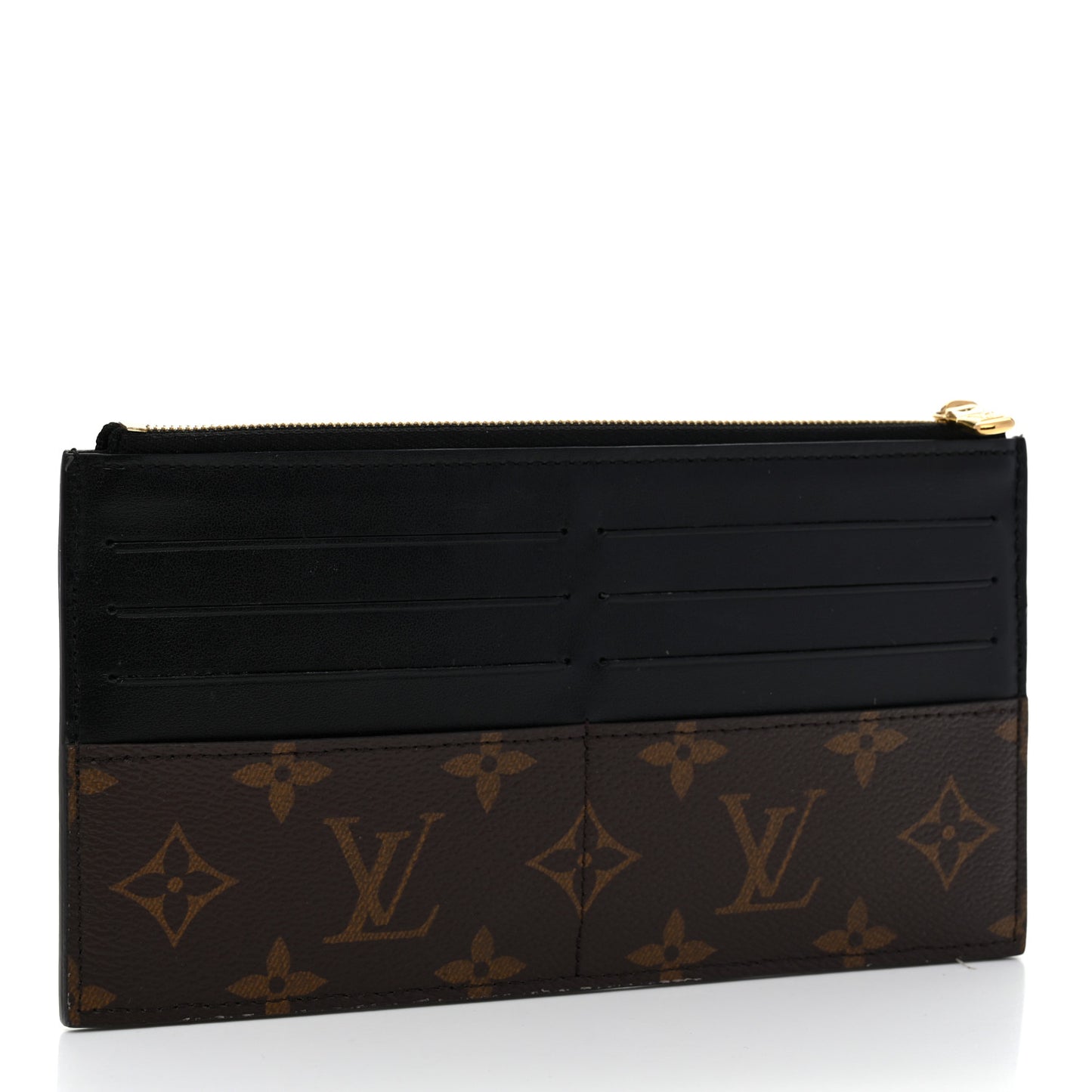 Monogram Slim Purse Black