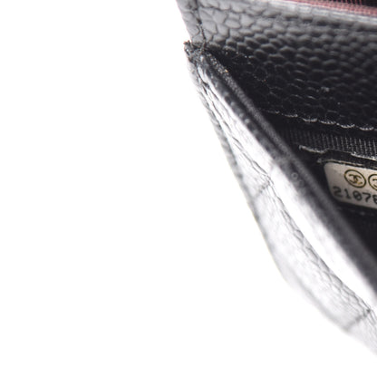 Chanel Caviar Quilted Flap Card Holder Black 8 of 9