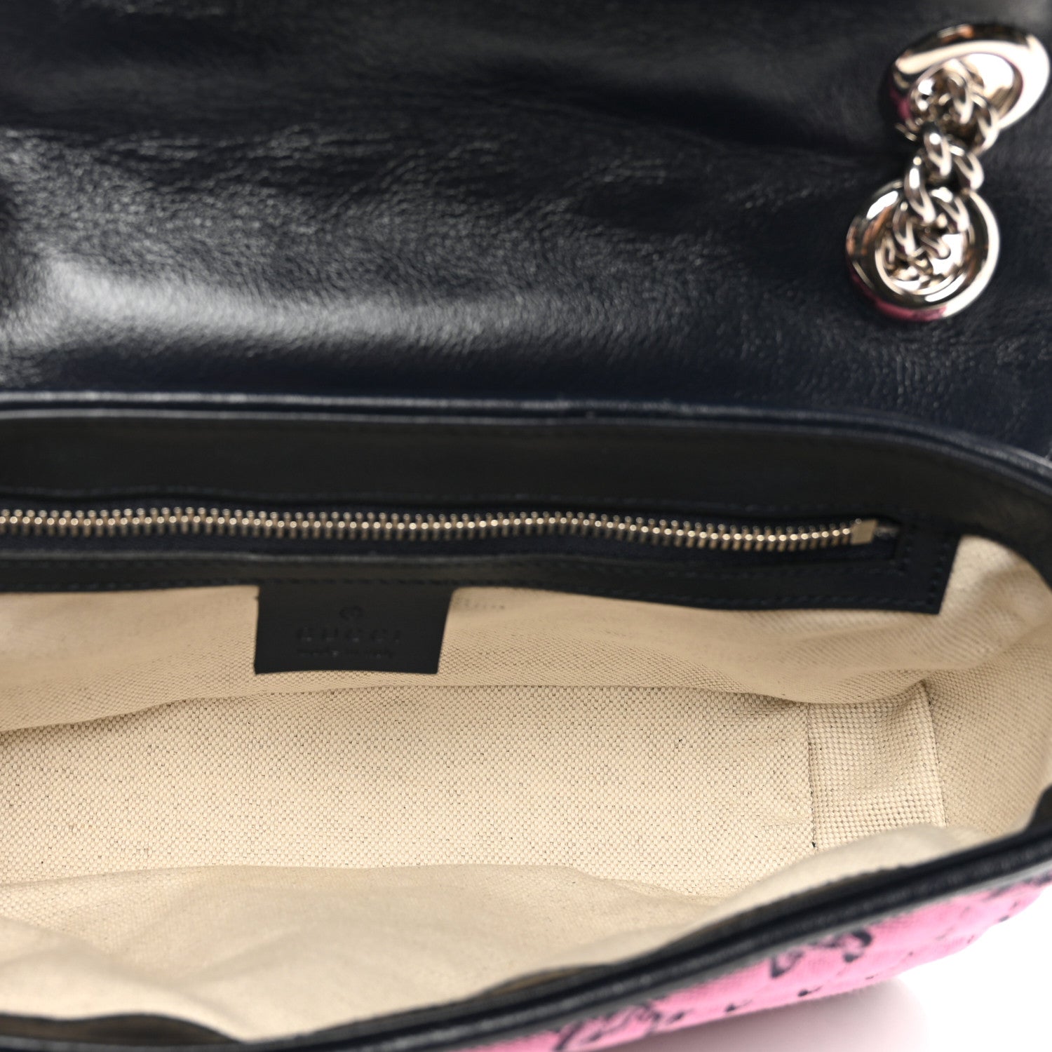 Gucci Monogram Multicolor Matelasse Diagonal Small GG Marmont Shoulder Bag Pink Blue 6 of 10