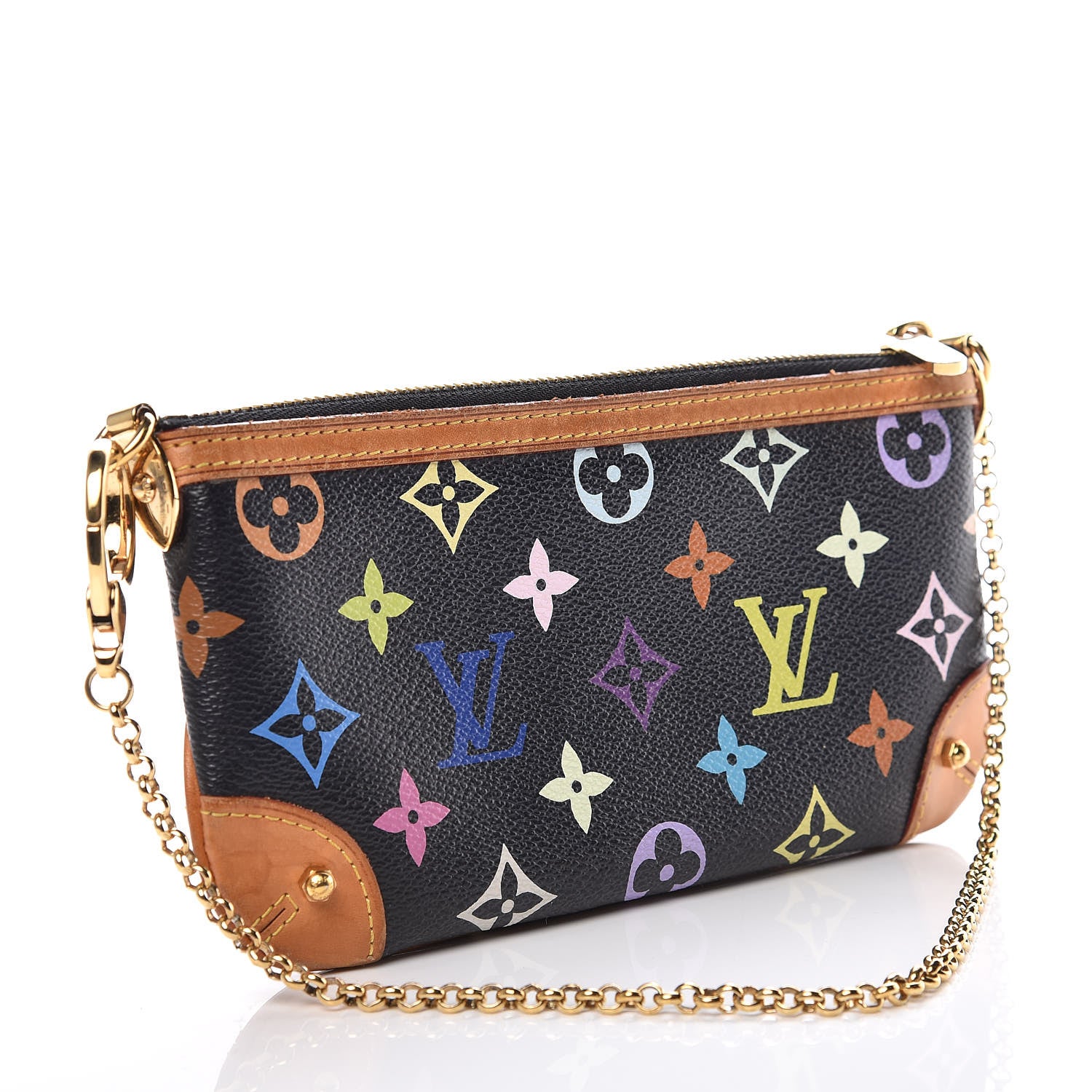 Louis Vuitton Monogram Multicolor Pochette Milla MM Black 3 of 10