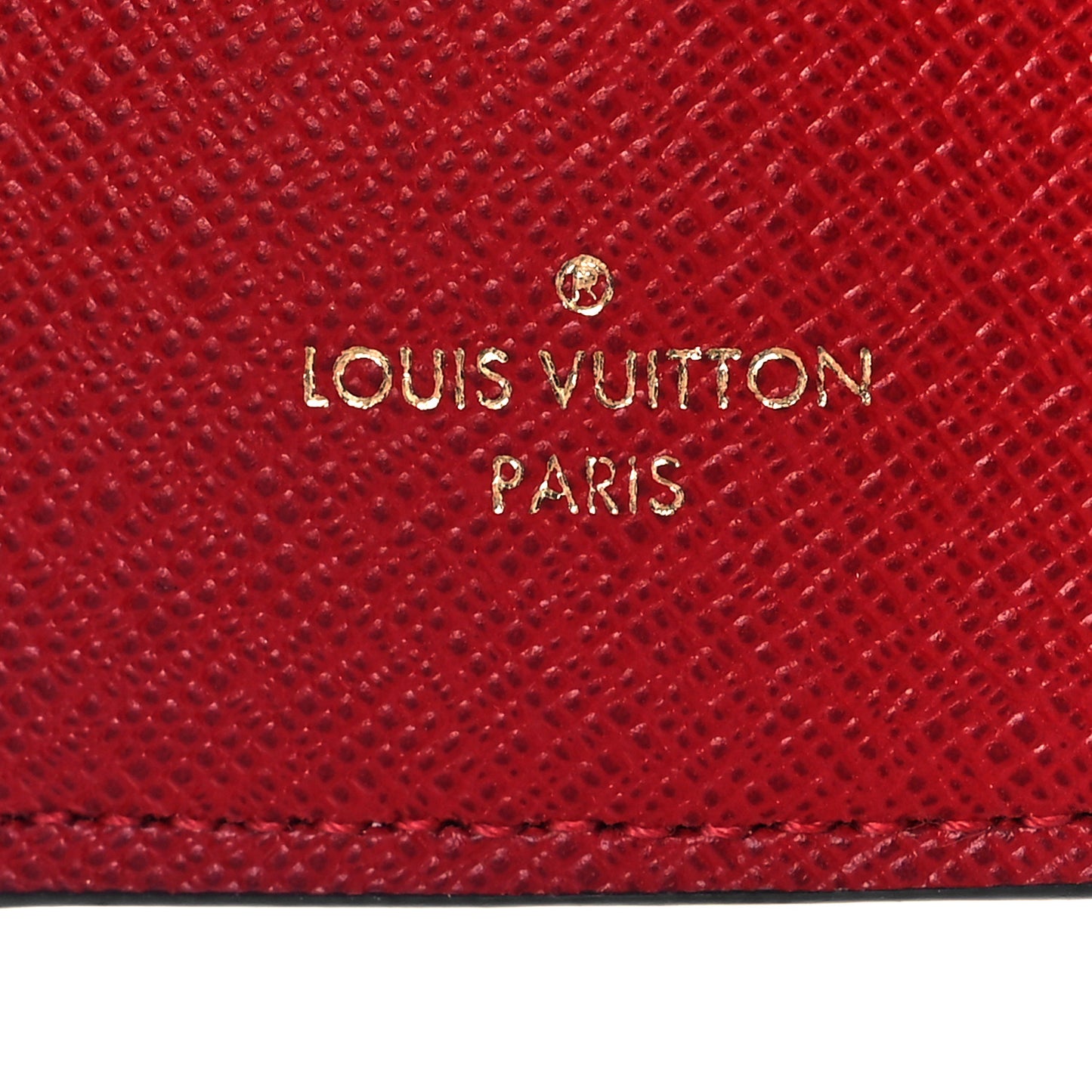 Damier Ebene Victorine Wallet Red