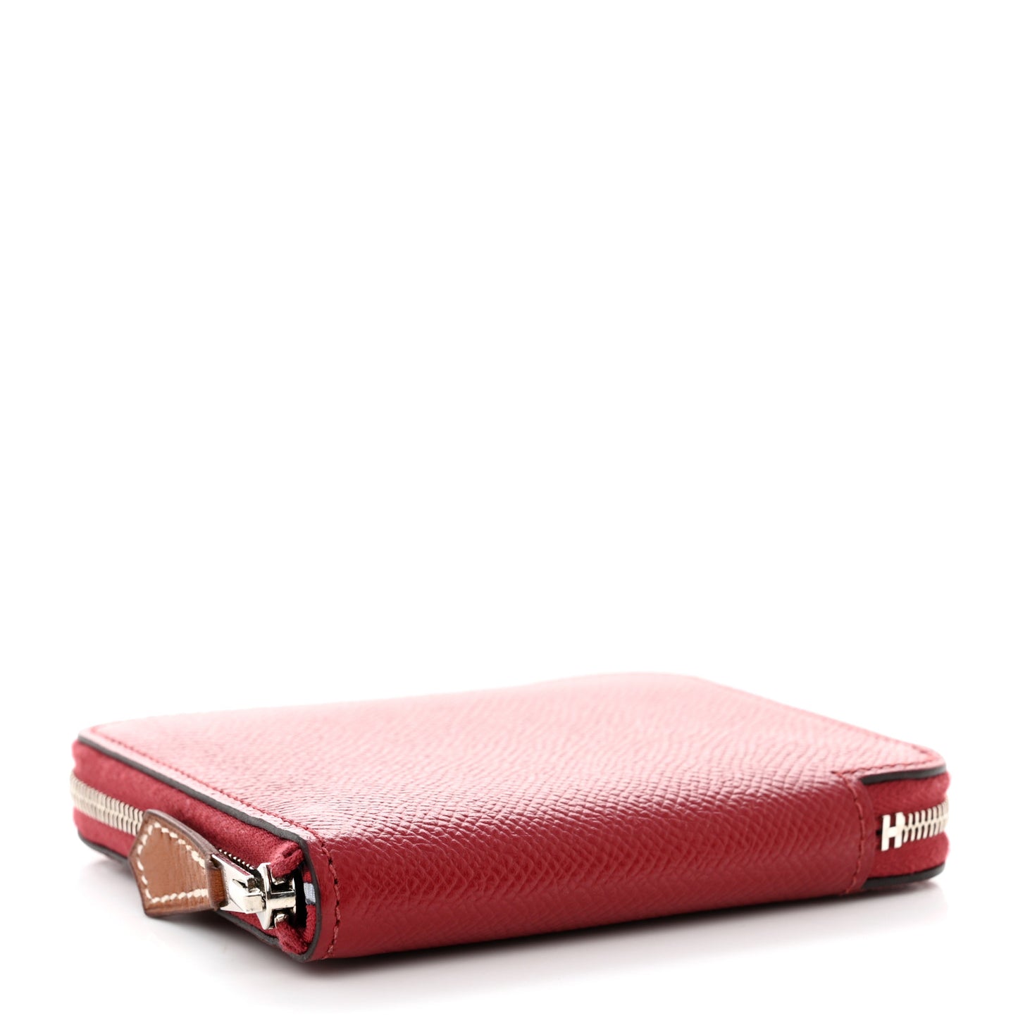 Epsom Silk'in Compact Wallet Rouge Sellier