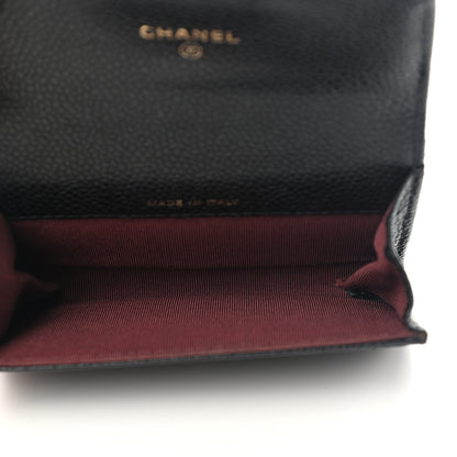 Chanel Caviar Quilted Flap Card Holder Black 5 of 12