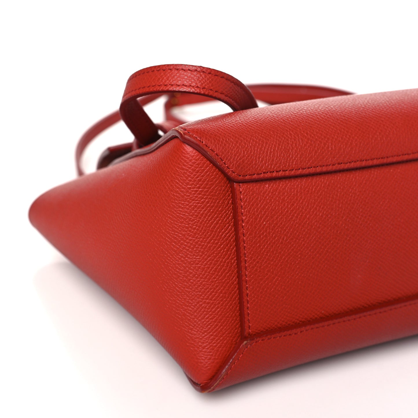 Grained Calfskin Nano Belt Bag Coquelicot
