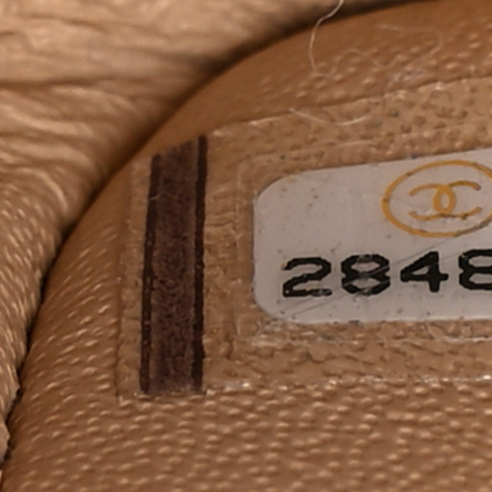 Chanel Caviar Quilted Medium Double Flap Beige 7 of 10