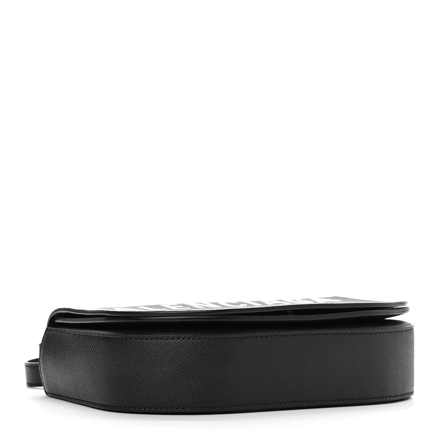 Signature Grained Calfskin Logo S Ville Day Bag Black