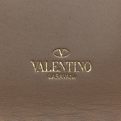 Valentino Garavani Nappa Rockstud Wristlet Clutch Poudre 7 of 8