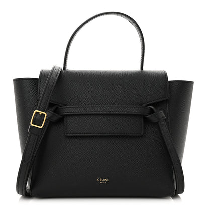 Celine Grained Calfskin Nano Belt Bag Black 1 of 12