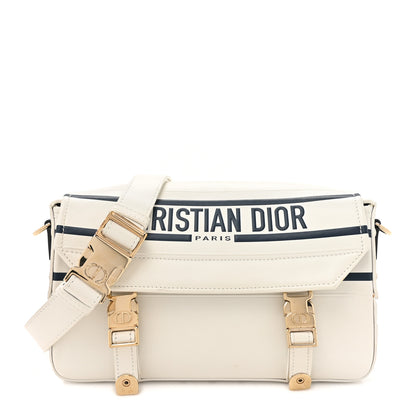 Christian Dior Smooth Calfskin Diorcamp Bag White Blue 1 of 19