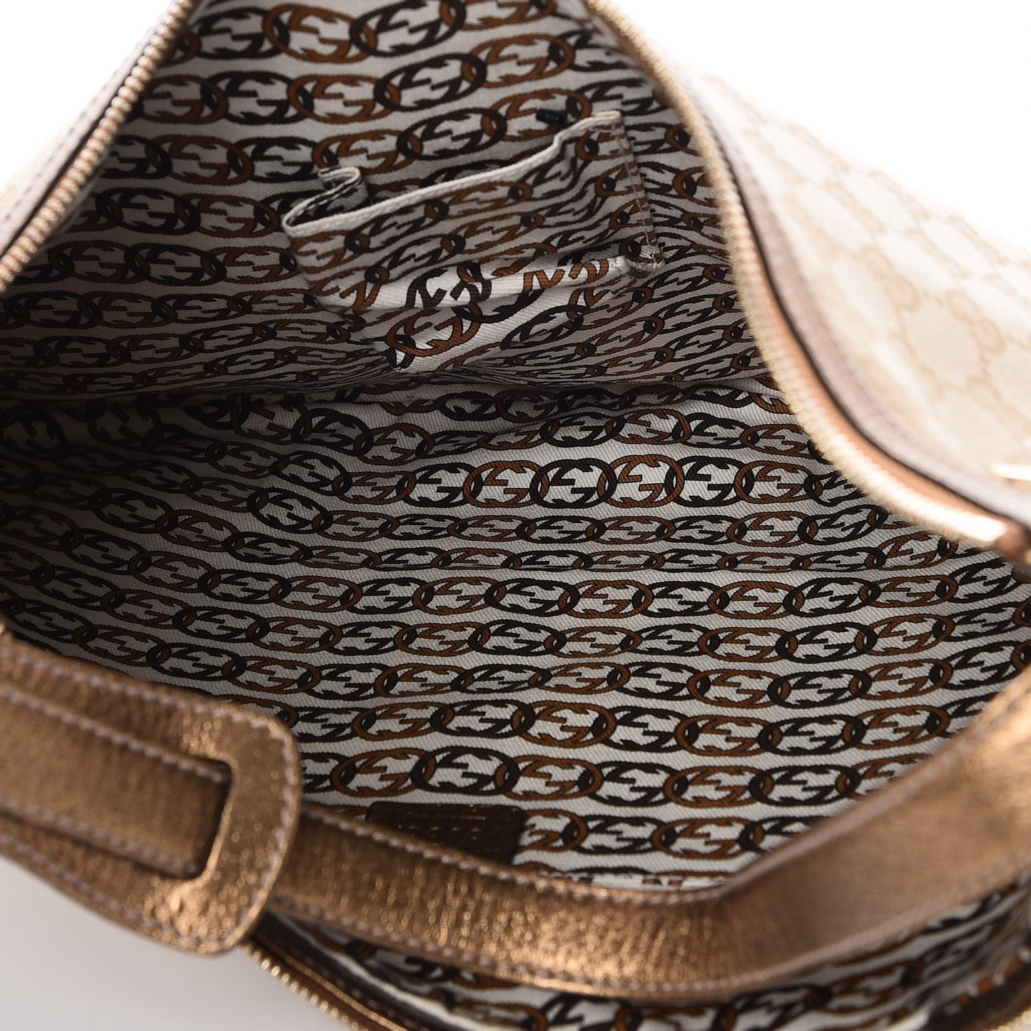 Monogram Large Princy Hobo Metallic Bronze