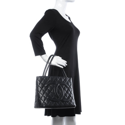 Chanel Caviar Quilted Medallion Tote Black 2 of 8