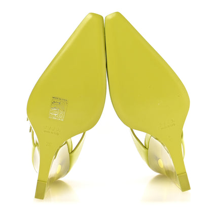 Gucci Regent Calfskin Lucite Wedge 110 Mules 39 Firefly 6 of 9
