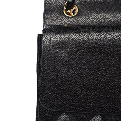 Chanel Caviar Quilted Jumbo Double Flap Black 11 of 14