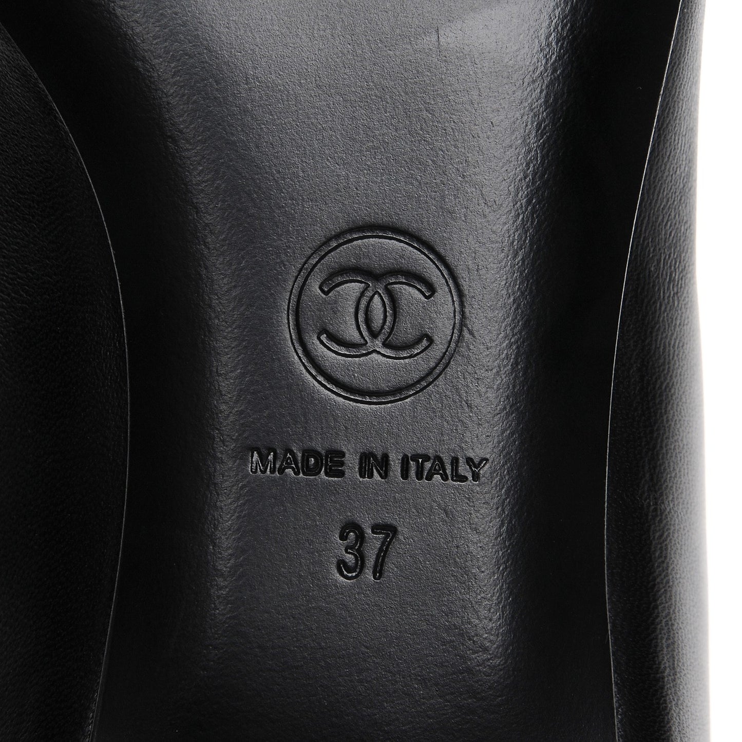 Lambskin CC Mocassin Loafers 37 Black