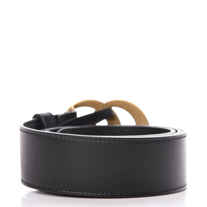 Gucci Moon Calfskin Pearl Double G 40mm Belt 85 34 Black Cream 4 of 8