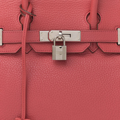 Hermes Taurillon Clemence Birkin 30 Bougainvillea 8 of 16