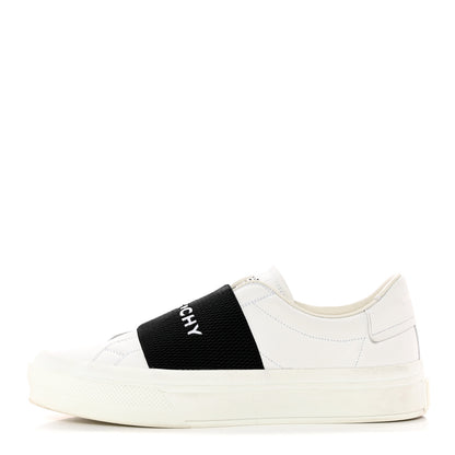 Givenchy Calfskin Band Logo Womens Urban Street Sneakers 39 White Black 1 of 19