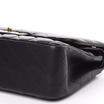 Chanel Lambskin Quilted Jumbo Double Flap Black 8 of 15
